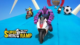 Super Hero Bike Mega Ramp screenshot 8