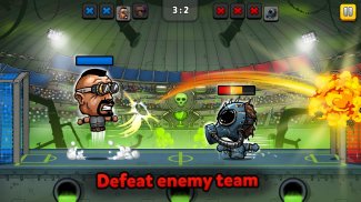 ⚽ Puppet Football Fighters - Steampunk Soccer 🏆 screenshot 0