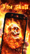 Fiery Skull Live Wallpaper screenshot 1