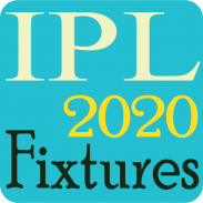 Fixture of IPL 2020 | আইপিএল ২০২০ সময় সূচি screenshot 1