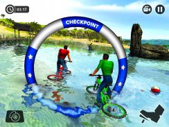 Navigatore di acqua galleggiante BMX Bicycle Rider screenshot 6