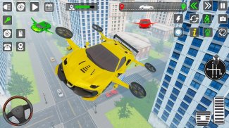 फ्लाइंग कार खेल कार उड़ान 3डी screenshot 6