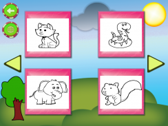 أطفال الحيوانات الرسم screenshot 4