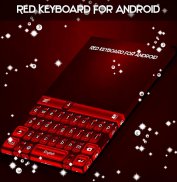 Red Keyboard For Android screenshot 0