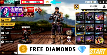 Free Daily Diamonds Fire Guide for Free 2020 screenshot 0