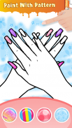 Glitter Nail Coloring Game screenshot 1