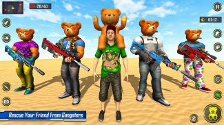 Teddy jogo greve arma urso: jogos de tiro contra screenshot 7