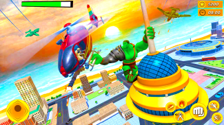 Incredible Green Superhero Sim screenshot 2