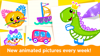 Bini Toddler Coloring Games! screenshot 8