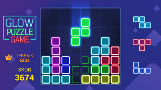 Glow Puzzle Blok - permainan puzzle klasik screenshot 3