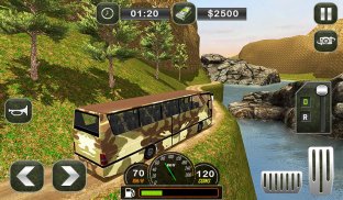 Ônibus do exército dirigindo - transportador de screenshot 13