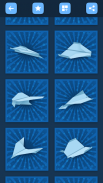 Aviões de papel origami: guia passo a passo screenshot 2