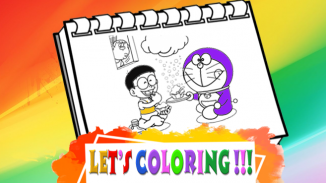 Dora Mon Coloring Blue Cat screenshot 1