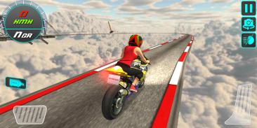 Crazy Bike Driving Simulator Impossible Sky Tracks screenshot 0