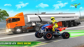 लाइट एटीवी क्वाड बाइक रेसिंग, हाईवे ट्रैफिक गेम्स screenshot 2
