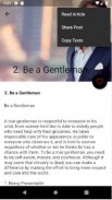 How To Be A Gentleman(Modern Man) screenshot 0