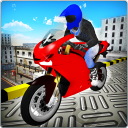 3D บ้า Rooftop Bike Stunts