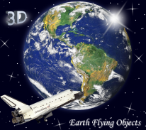 Earth Flying Objects 3D Live Wallpaper screenshot 3