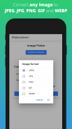 Photoconvert: Convert to jpeg jpg png gif webp bmp screenshot 4
