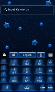 GO Keyboard Blue Night Theme screenshot 2