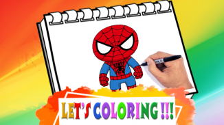 Spider Heroes Coloring Game screenshot 1