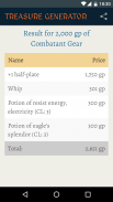 Pathfinder Treasure Generator screenshot 2