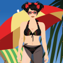 Bikini Girl Dress Up game Icon