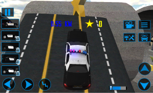 polícia 3D carro de condução screenshot 6