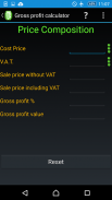 Gross profit margin calculator screenshot 3