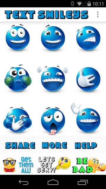 Text Smileys ™ Blue  Download APK for Android - Aptoide