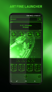 Technology Green Theme - Art Fine Launcher screenshot 2