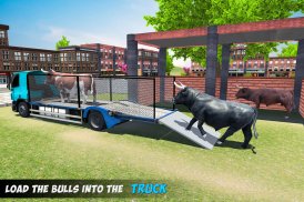 Angry Bull Transport Truck: Animal Cargo Games screenshot 9