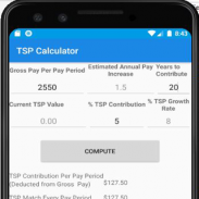 TSP Calculator Thrift Savings Plan screenshot 1