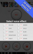 Cambiador de Voz fácil de usar screenshot 4