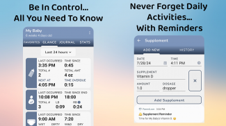 Baby & Breastfeeding Tracker screenshot 1