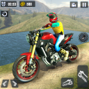 Uphill Offroad Motorbike Rider Icon