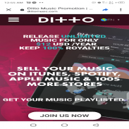 Dittomusic.com screenshot 3