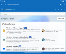 Windows Forums screenshot 3