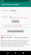 Insulin Ratio Calculator screenshot 1