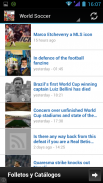 Football (soccer) RSS reader screenshot 1