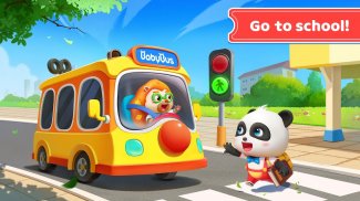 Ônibus escolar do Bebê Panda screenshot 4