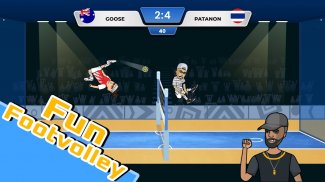 Kick Volleyball: Football game screenshot 2