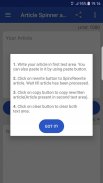 Article Spinner and Rewrite screenshot 1