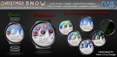 Christmas Snow HD Watch Face