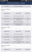LDS Hymnal Scheduler screenshot 9