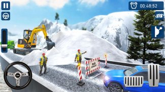 Snow Excavator: New construction games 2020 screenshot 1