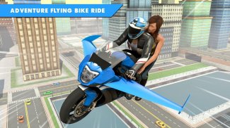 Flying Bike Game Stunt Racing screenshot 0