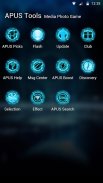 Blue Neon Future Tech -- APUS launcher theme screenshot 2