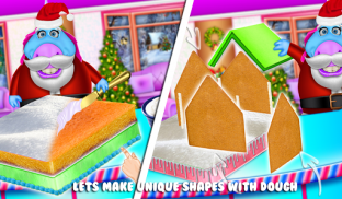 DIY Gingerbread House Cake Maker! Jogo de cozinha screenshot 1