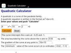 Quadratic Calculator screenshot 3